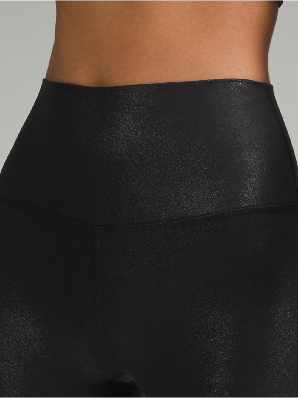 Lululemon Athletica High-Rise Shiny Black Leggings size 4 - Picture 4 of 9